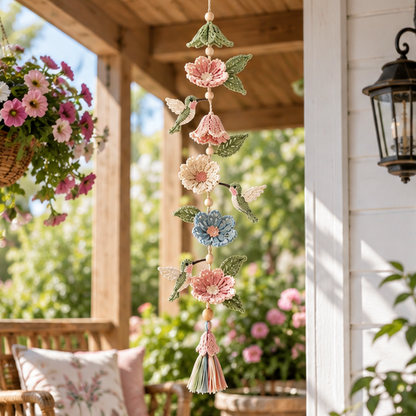 Hummingbird Garden Crochet Garland DIY Kit