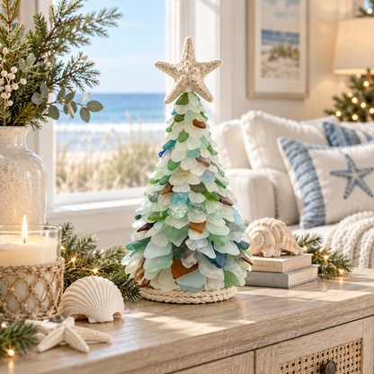 Coastal Sea Glass Christmas Tree Craft Kit